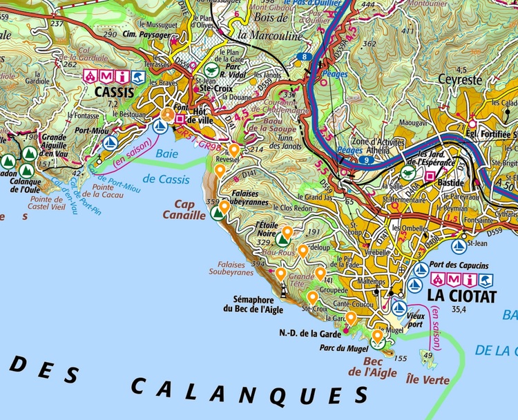 Calanques du Cap Camaille au Bec de l'Aigle (PACA)