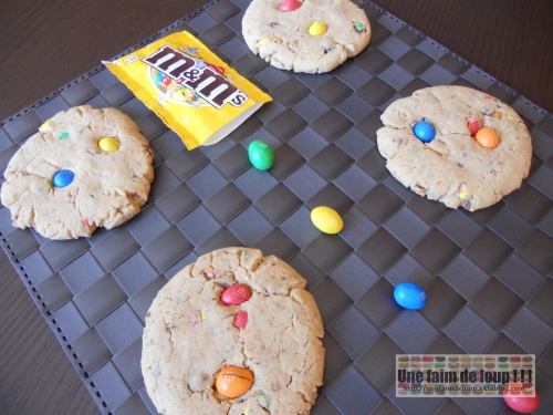 Cookies m&m's et beurre de cacahuète