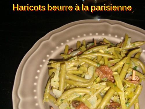 Haricots beurre à la parisienne