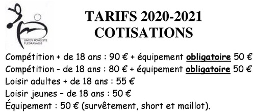 2020 2021 tarifs