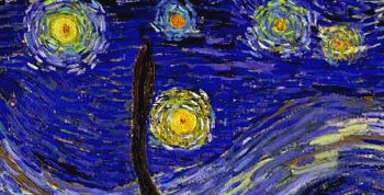 Une nuit étoilée façon Van Gogh - Une année au CP-CE1