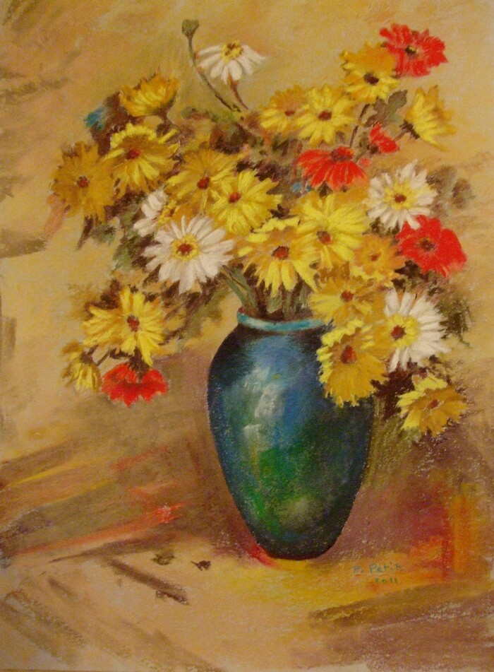 Vase de marguerites