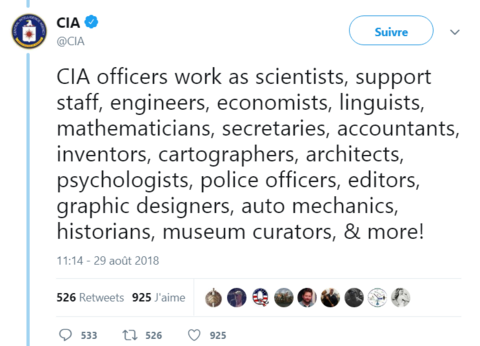 ➤ La CIA recrute