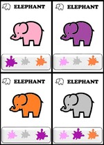 Jeu de 7 familles des animaux colorés