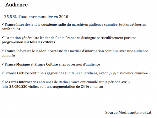 Radio France, une radio au Service du grand public