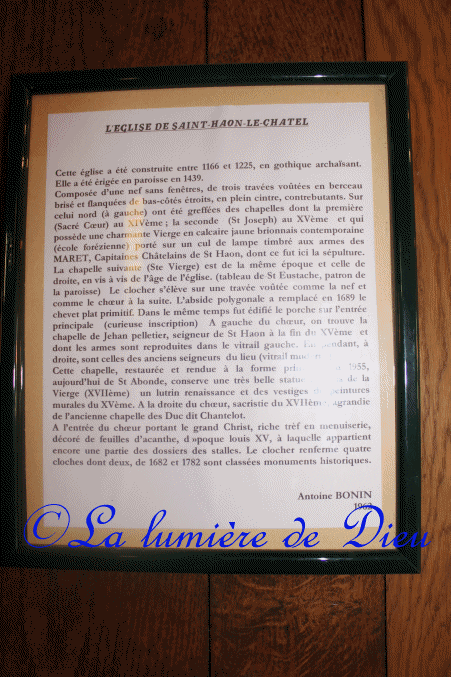 Saint Haon le Chatel, église