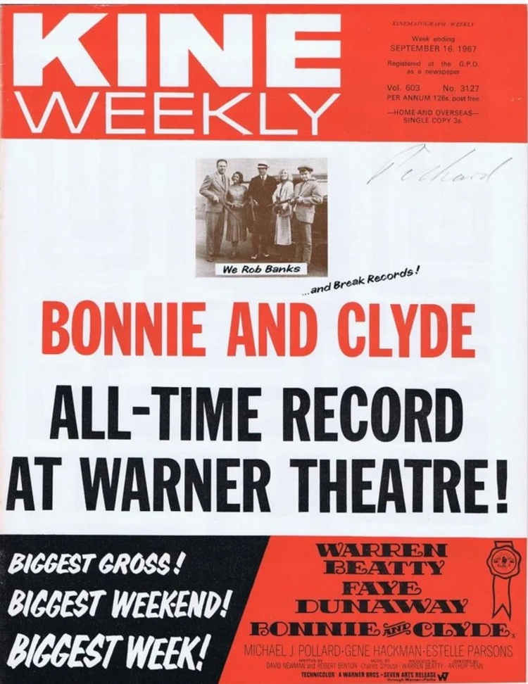 BONNIE AND CLYDE box office usa 1967