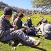 La traditionnelle pause repas se déroulera au-dessus et au Sud du Refugio (refuge) Angel Sopeña ou