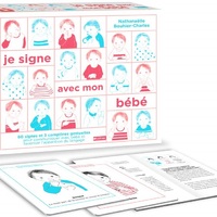 Je signe avec mon bébé Coffret de 60 fiches illustrées pour apprendre les signes 