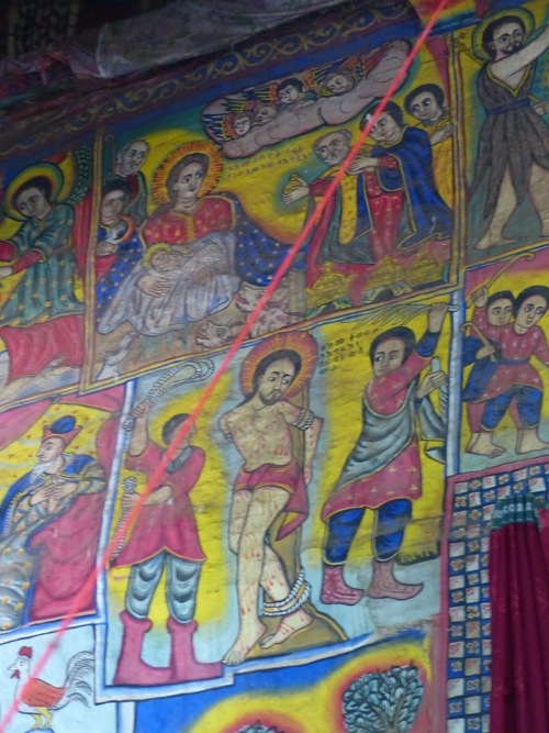 l'église orthodoxe Batra Maryam; les peintures intérieures;