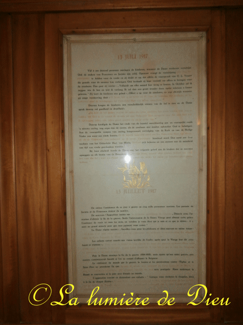 La Panne : Crypte Notre-dame de Fatima