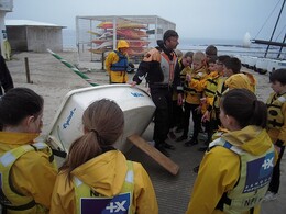 Première séance de voile