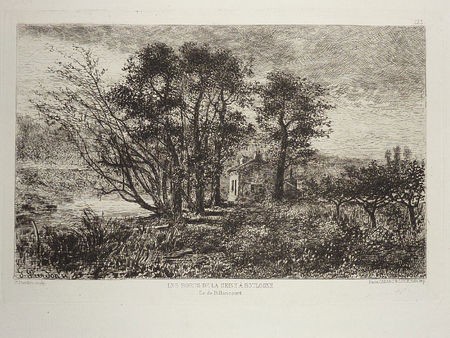 F. Pierdon (1821-1904), Les bords de la Seine à B-copie-1