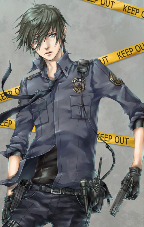 Image de anime, police, and anime boy