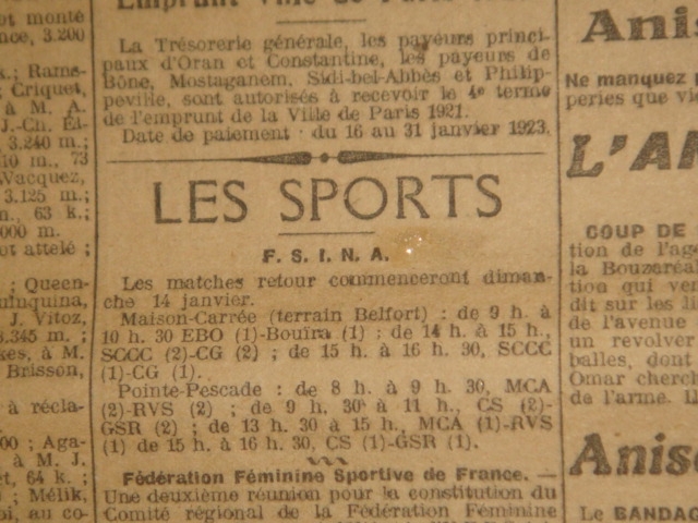 14.1.1923  retour MCA-Rampe Valée Sportive (R.V.S) 2-1