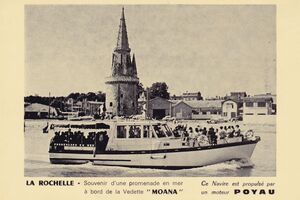 LA ROCHELLE - SOUVENIR D'UNE PROMENADE EN MER - AD 30-07-1972