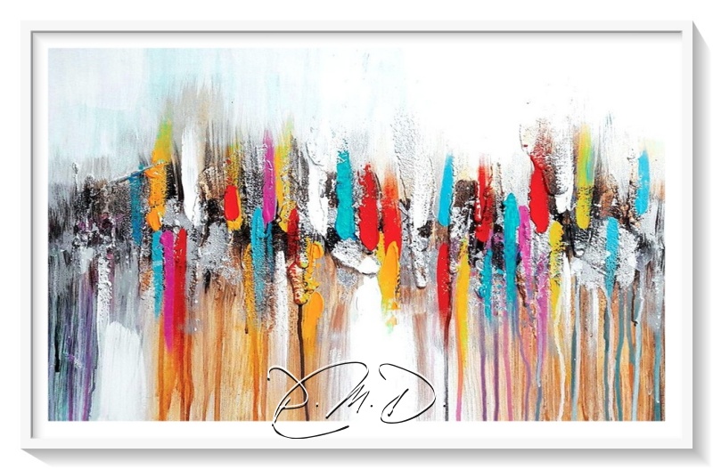 2022 C - Carton entoilé 40x60 - Acrylique à la spatule spatule - ND- ND