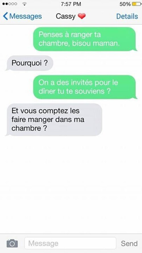 SMS avec Castiel