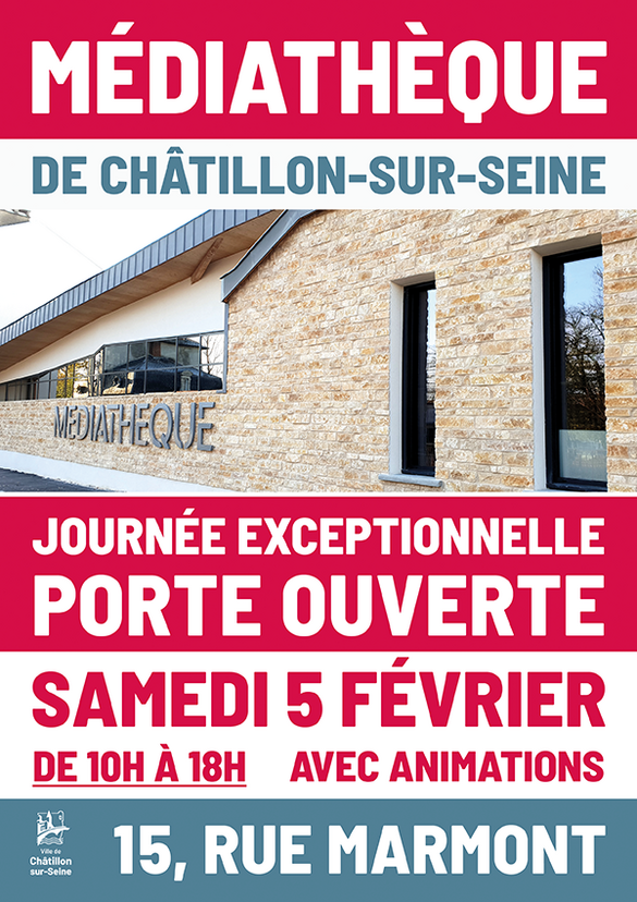 La nouvelle superbe médiathèque de Châtillon sir Seinea ouvert ses portes au public....
