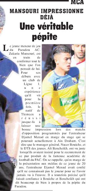 Mansouri épate tout le monde