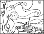 Coloriages d'oeuvres d'art