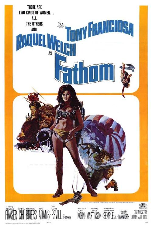 UNE SUPER GIRL NOMMEE FATHOM - BOX OFFICE RAQUEL WELCH 1967