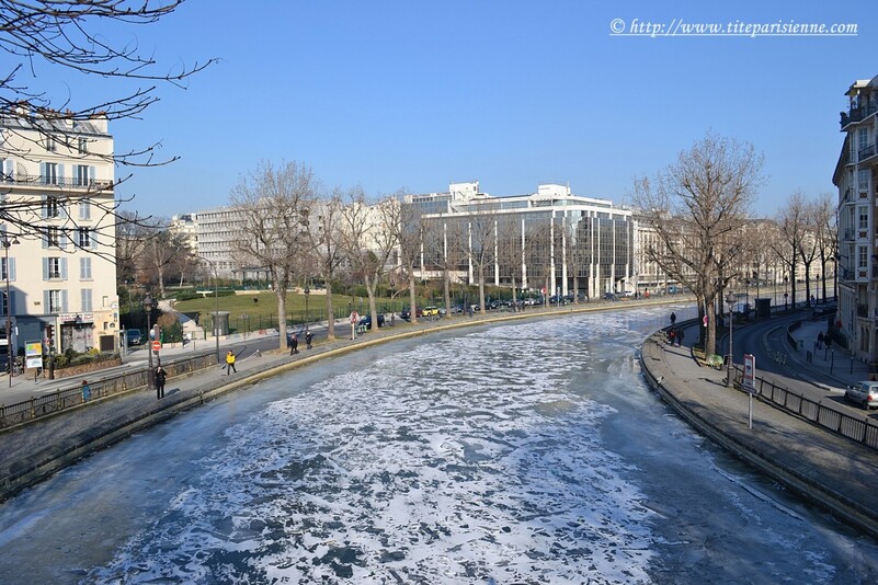 Le Canal Saint-Martin sous la glace - hiver 2012