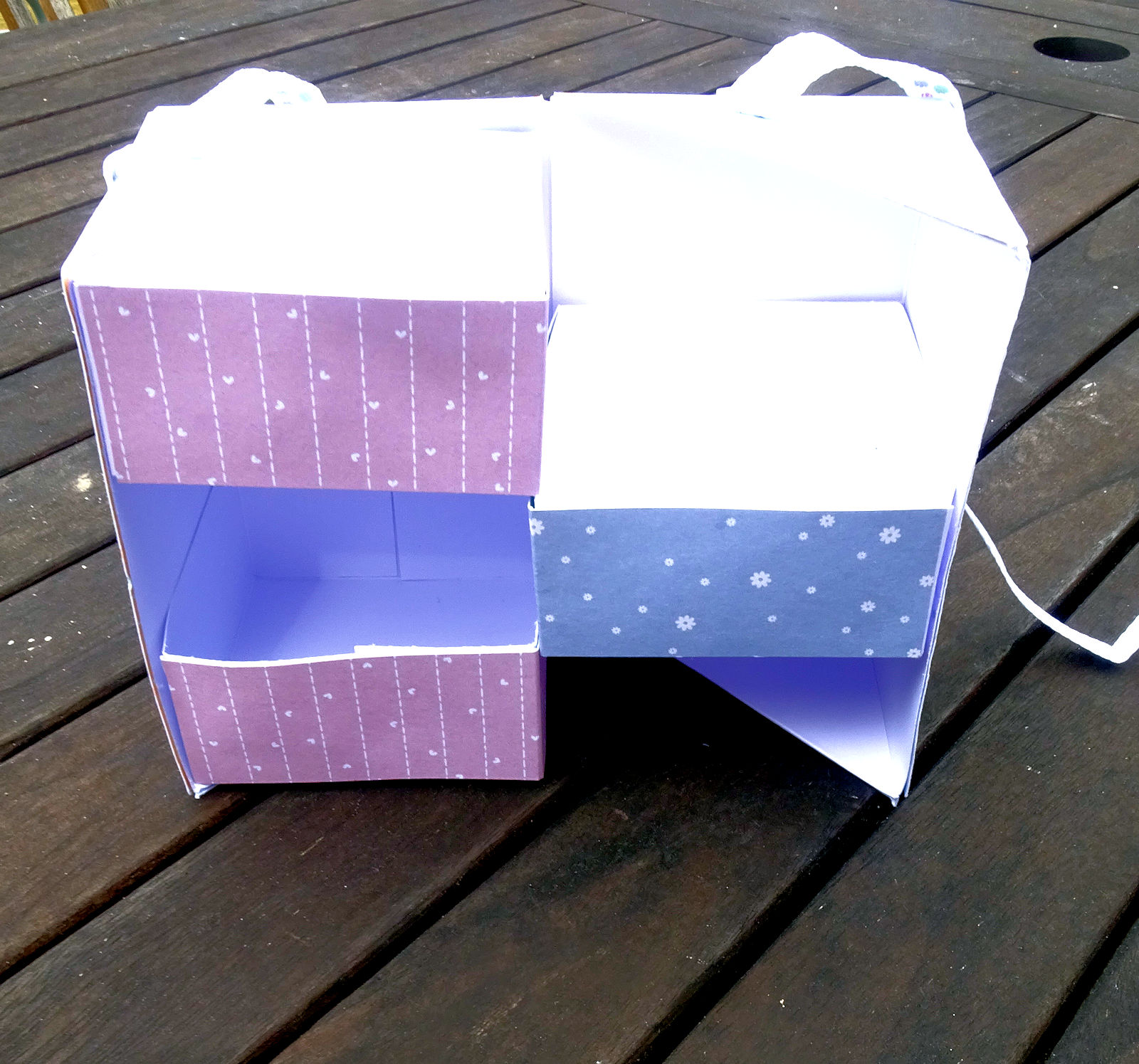 Carte anniversaire oublié, boite surprises paper clips