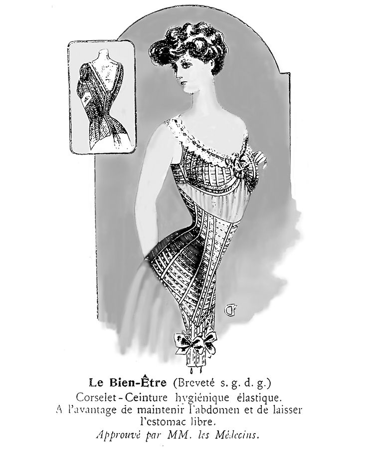 Le corselet-gorge "Bien-être" d'Herminie Cadolle.