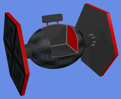 Fauteuil en forme de Tie fighter