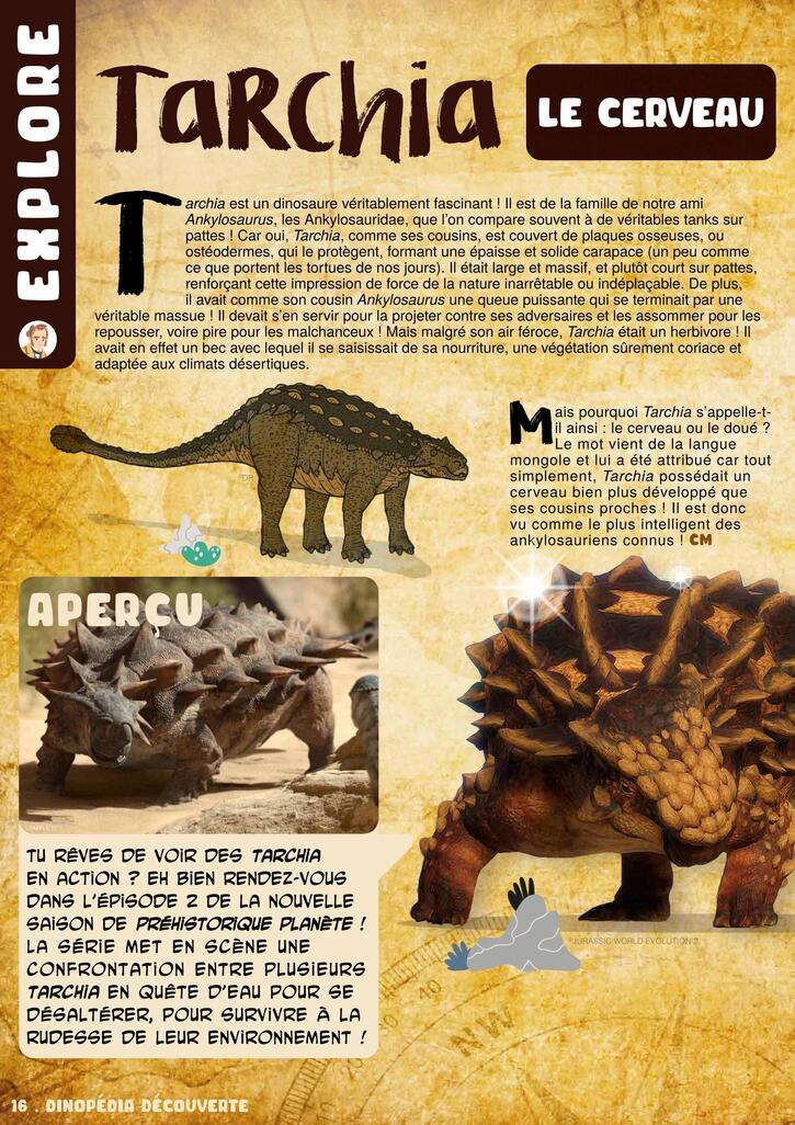 Les Dinosaures 2:  Tarchia - Le cerveau (2 pages)