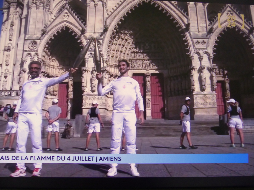 La Flamme Olympique à Amiens