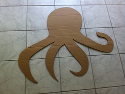 Octopus la pieuvre avec des bouchons