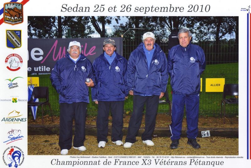 Les vétérans du 06 aux championnats de France