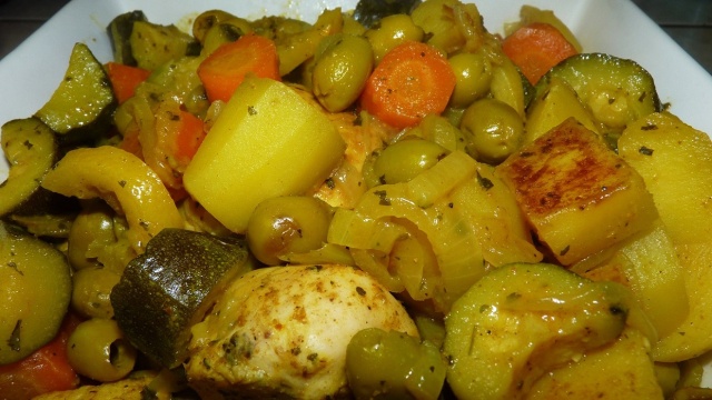Tajine de poulet aux olives et au citron confit (Cookeo) - Blog de caty83