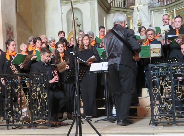 "Sur les chemins de Compostelle" un concert-parcours musical a été proposé par Orgues, Musique et Voix