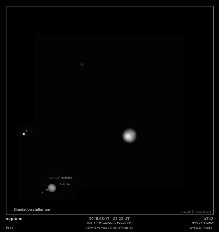 Neptune et triton en ir742