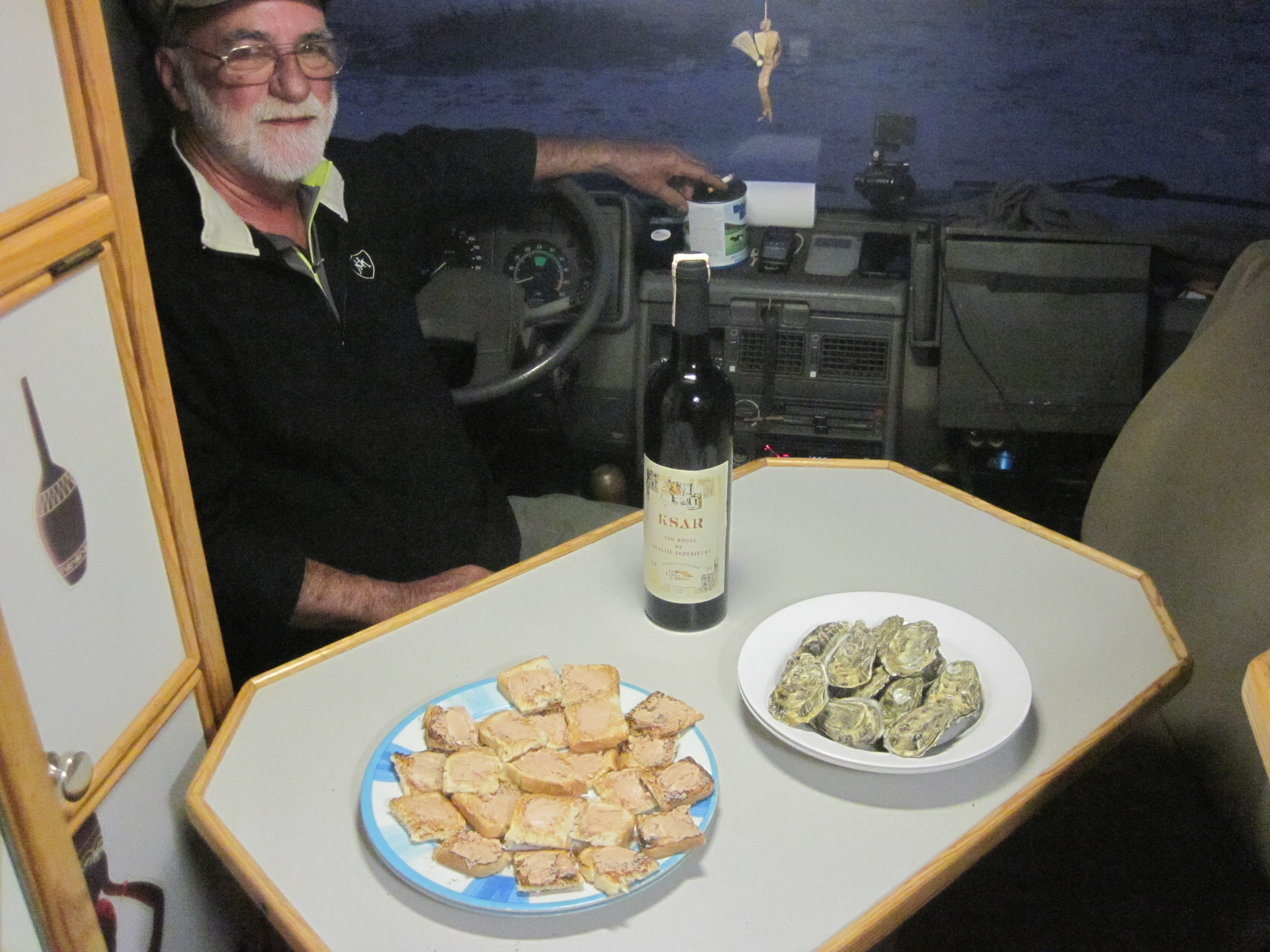 Menu du réveillon dans le camion !