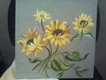 Peinture huile bouquet de fleurs