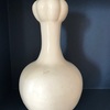 Exceptional ivory white incised garlic head bottle - more information under request