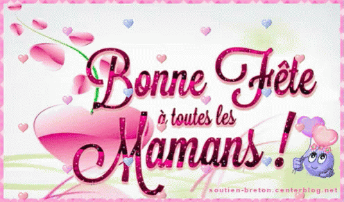 Bonne Fête Des Mères GIF - BonneFeteMaman Hearts Love - Discover & Share  GIFs