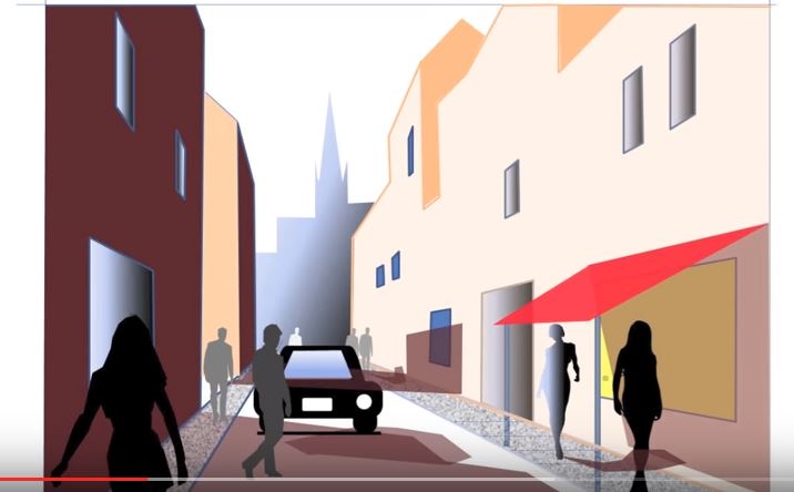 Dessin Et Peinture Video 1805 Peindre Un Paysage Urbain En Connaissant Les Regles De Base De La Perspective Lapalettedecouleurs