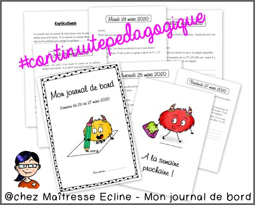 #continuitepedagogique: le journal de bord