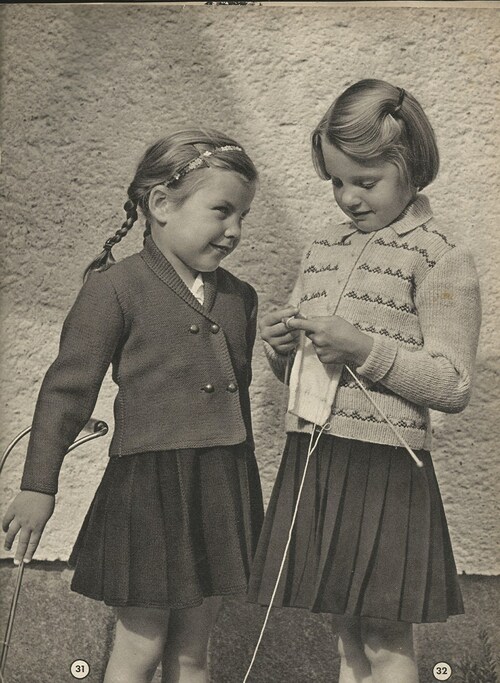 Le tricot pour les enfants 1950