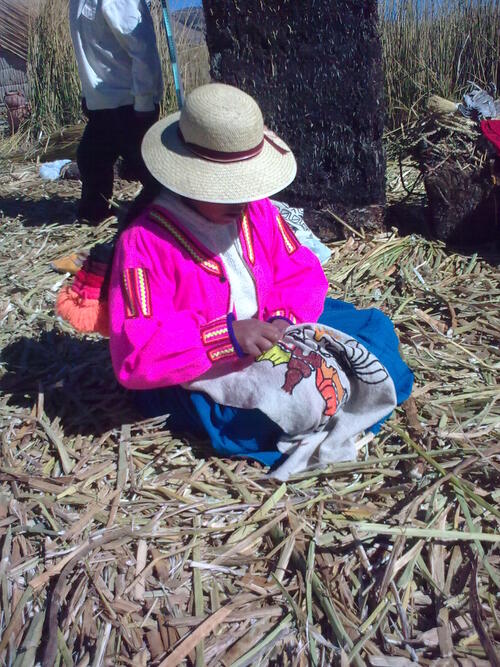 Voyage au Pérou août 2009, de Puno au Lac Titicaca,  île Uros