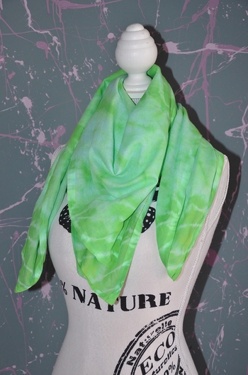 foulard tie and dy vert couture greenyy 4
