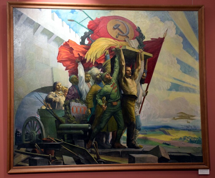 Moscou - Musée d'histoire moderne - Affiche de propagande