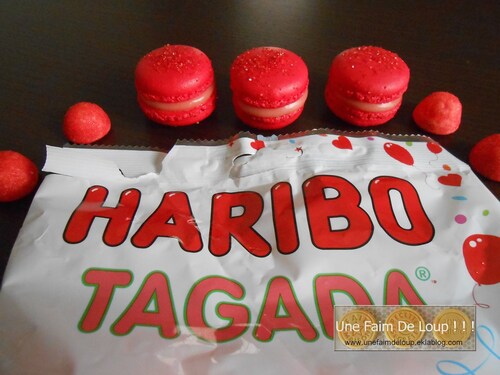 Macarons aux fraises Tagada 