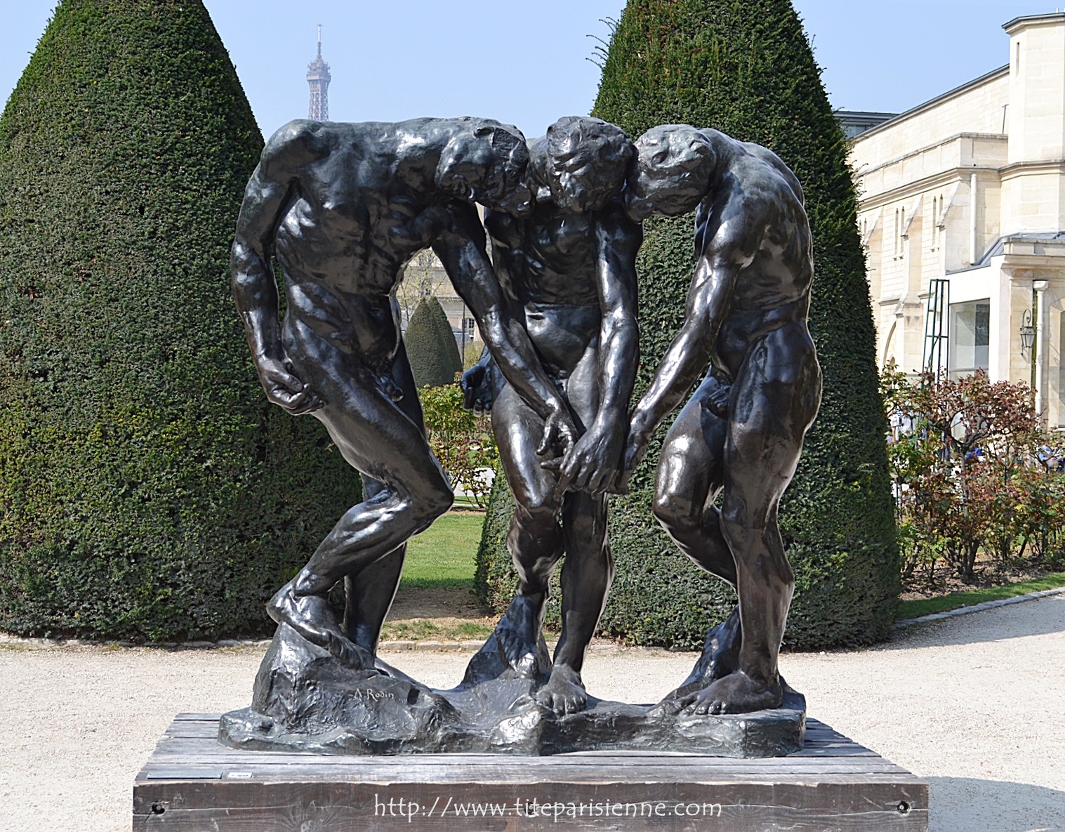 Jardin du Musée Rodin : Les 3 ombres - Une fleur de Paris