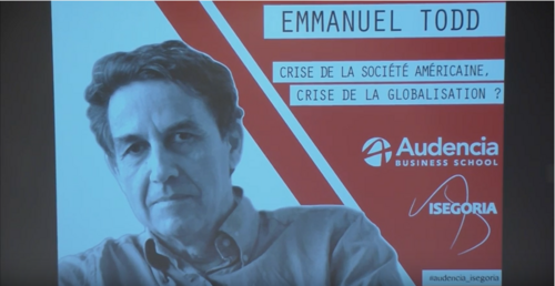 [Vidéo] Crise de la société américaine, crise de la globalisation ? Par Emmanuel Todd (lescrises.fr-12/11/2016)